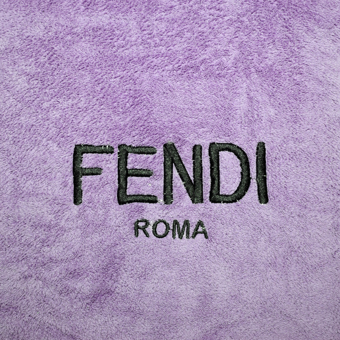 Fendi Roma Embroidered Purple Premium Towels - Set of 2-1