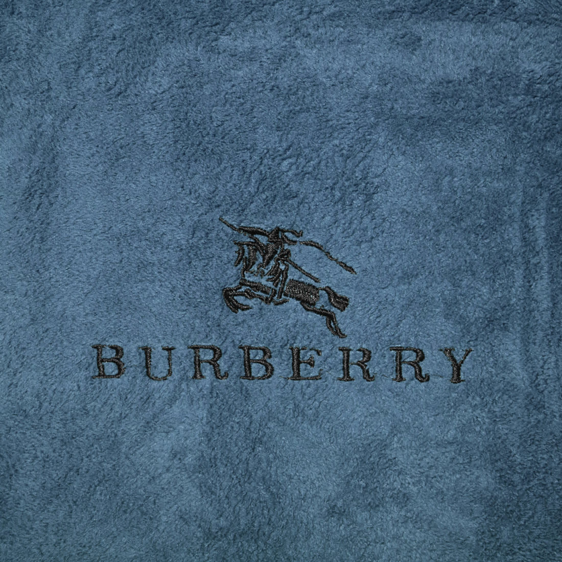 Burberry Embroidery Logo Blue Premium Towel - Set of 2-1