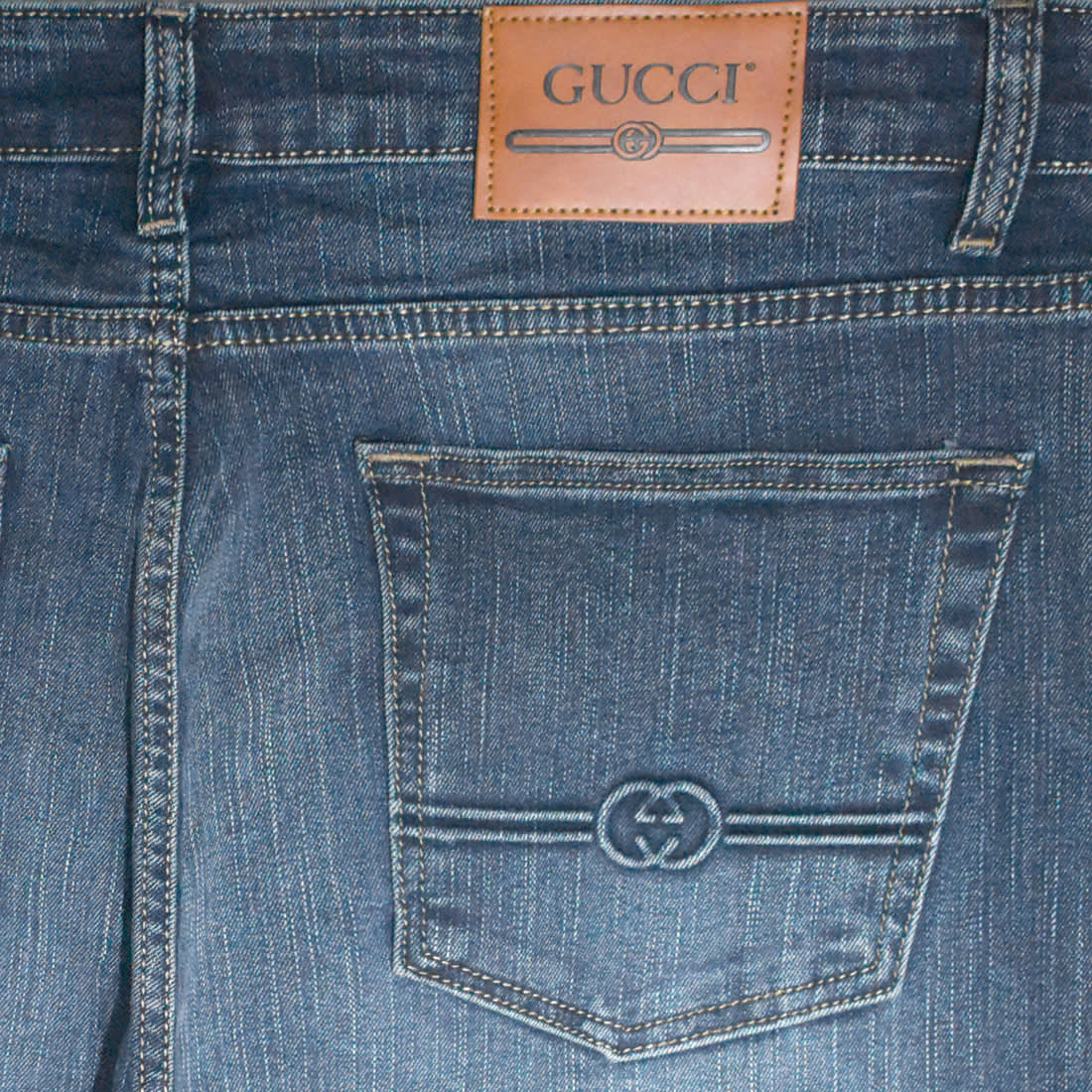 Gucci Light Blue Premium Quality Denim Jeans-3