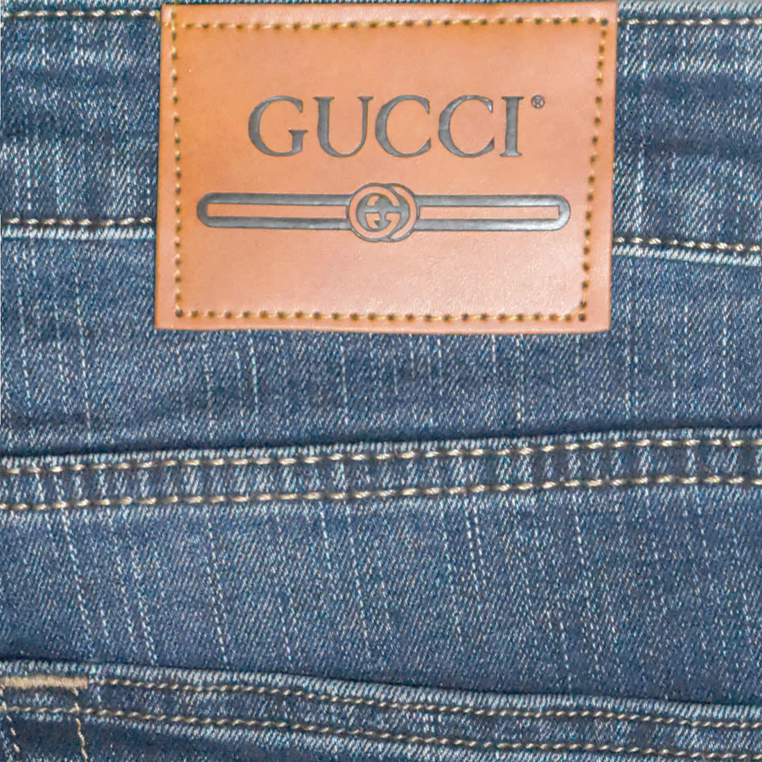 Gucci Light Blue Premium Quality Denim Jeans-4
