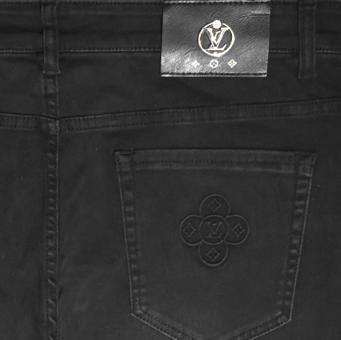 Louis Vuitton Black Premium Quality Jeans-3
