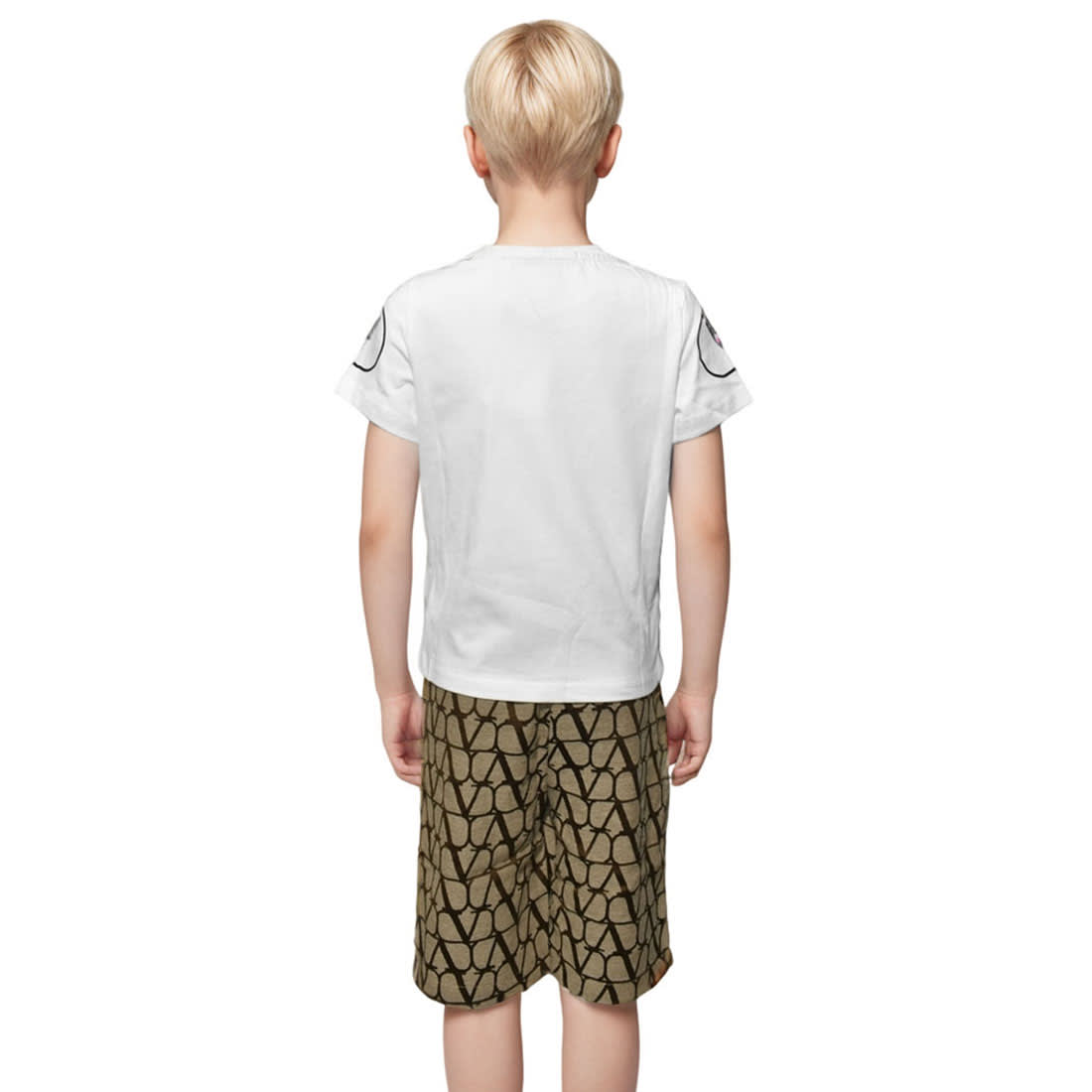 Valentino White Premium Quality Kids Co-ord Set-1