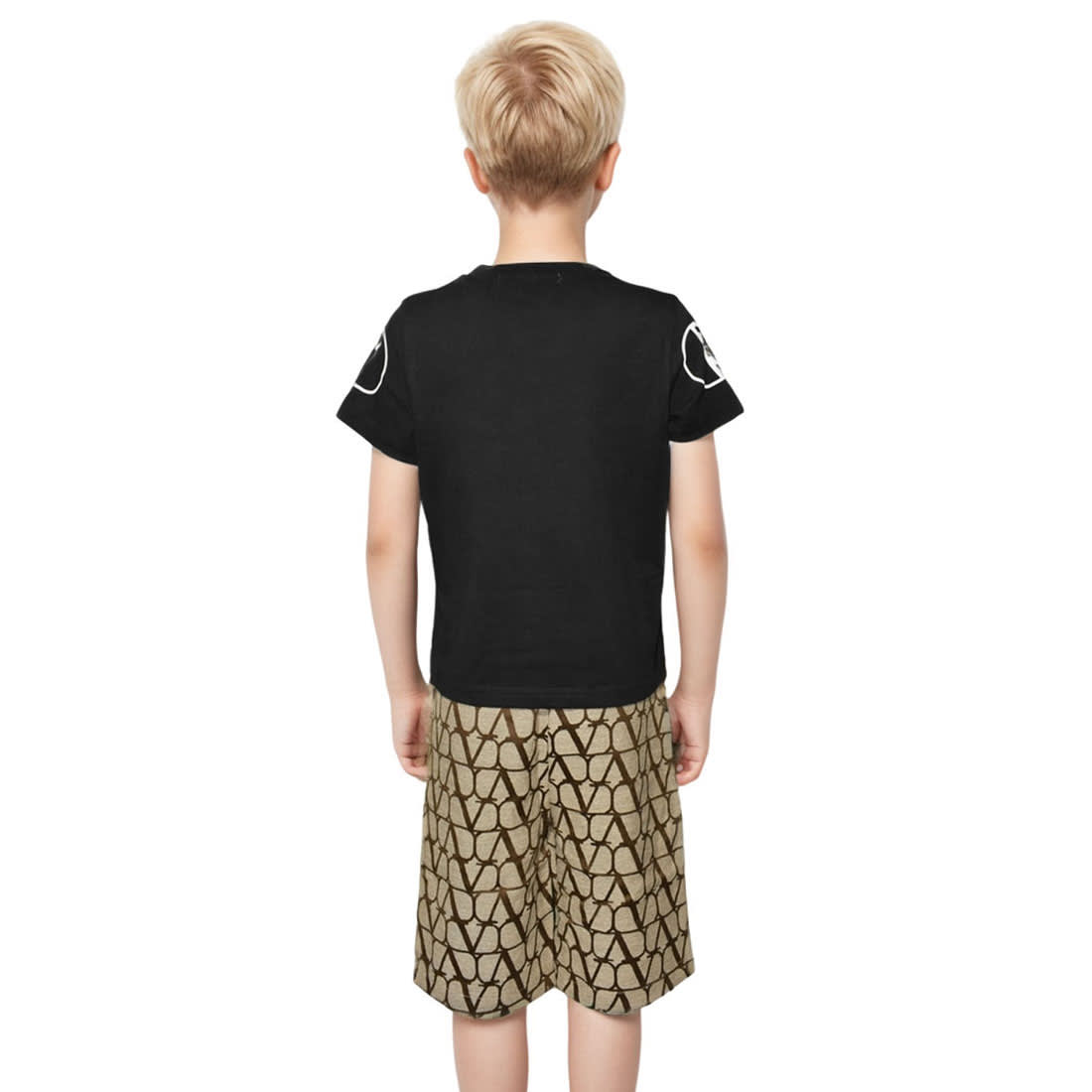 Valentino Black Premium Quality Kids Co-ord Set-1
