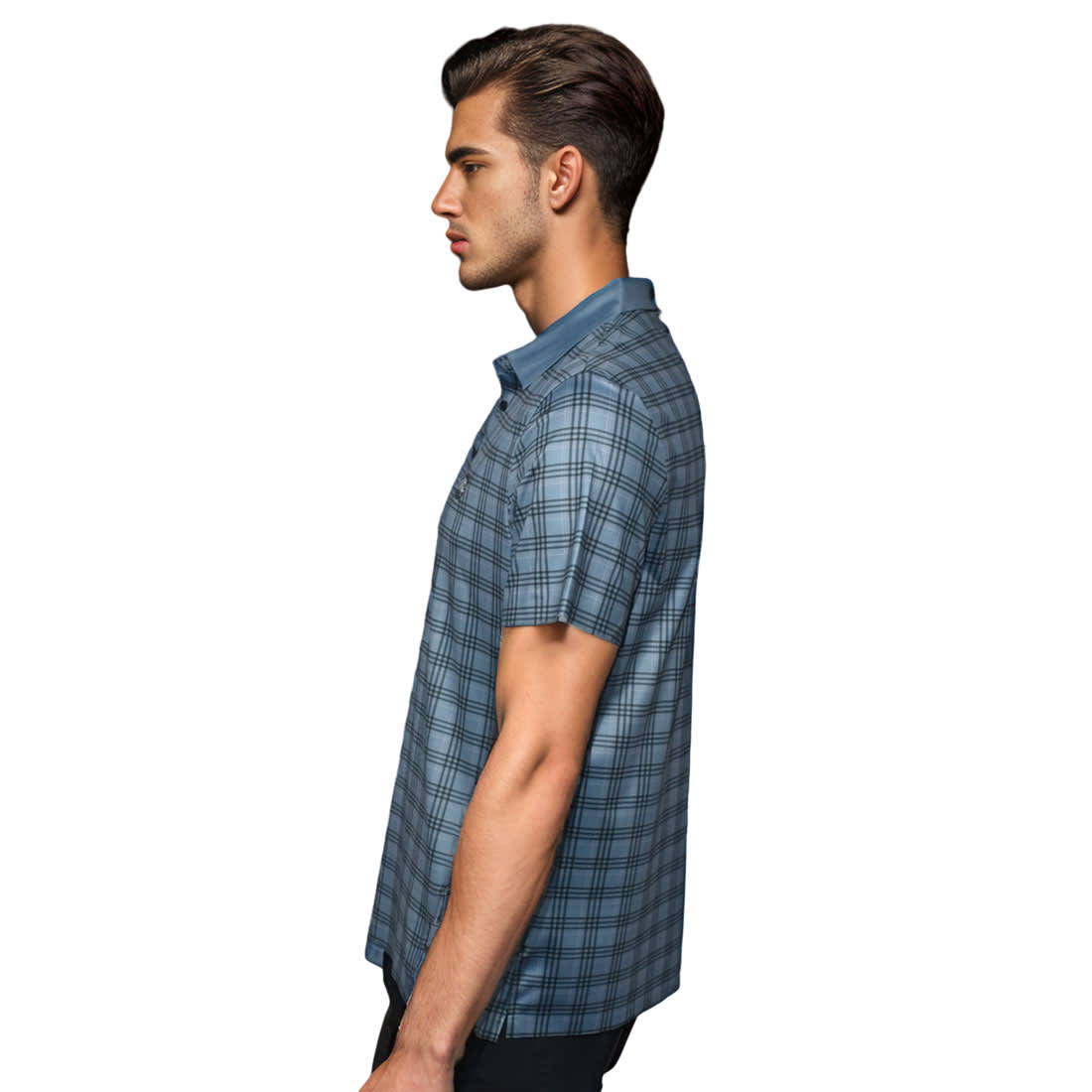 Burberry Blue Check Premium Quality T-shirt-2