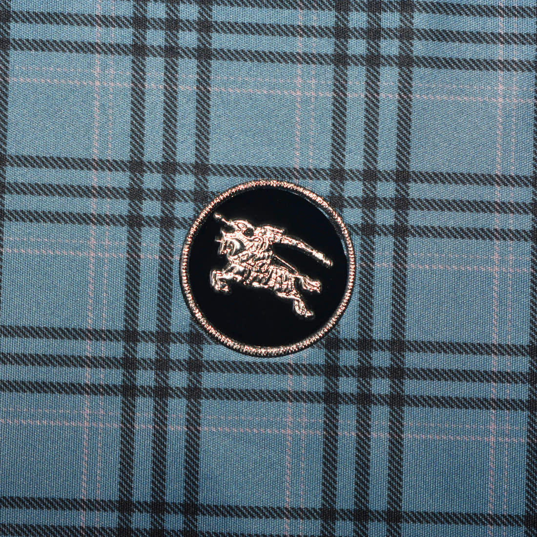 Burberry Blue Check Premium Quality T-shirt-3