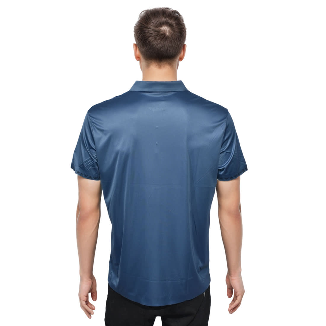 Giorgio Armani Embroidered Blue Premium T-shirt-1