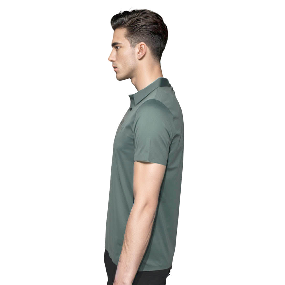 Fendi Light Green Premium Quality Polo Tees-2