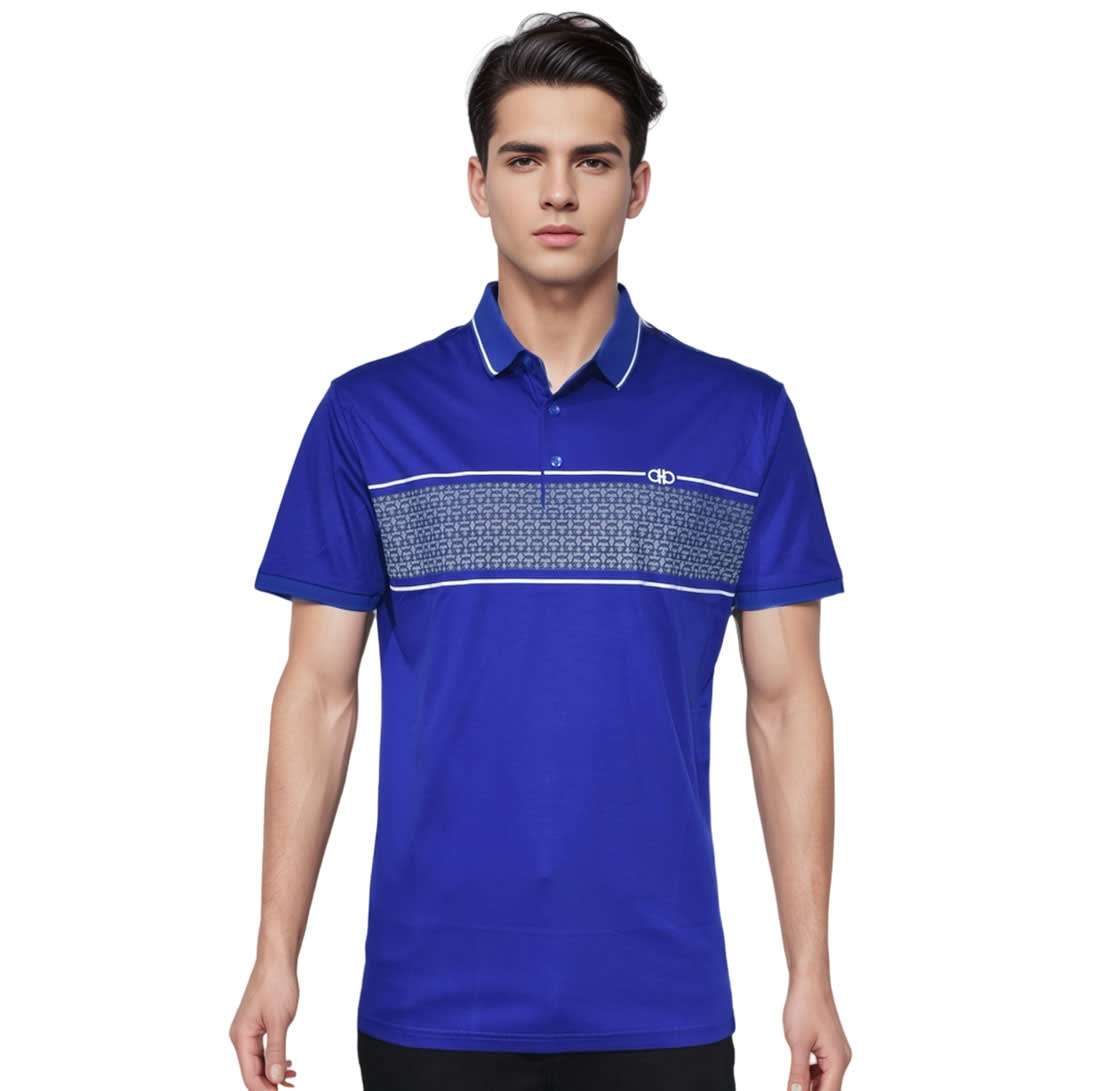 Salvatore Ferragamo Blue Premium Luxury Polo T-shirt-0