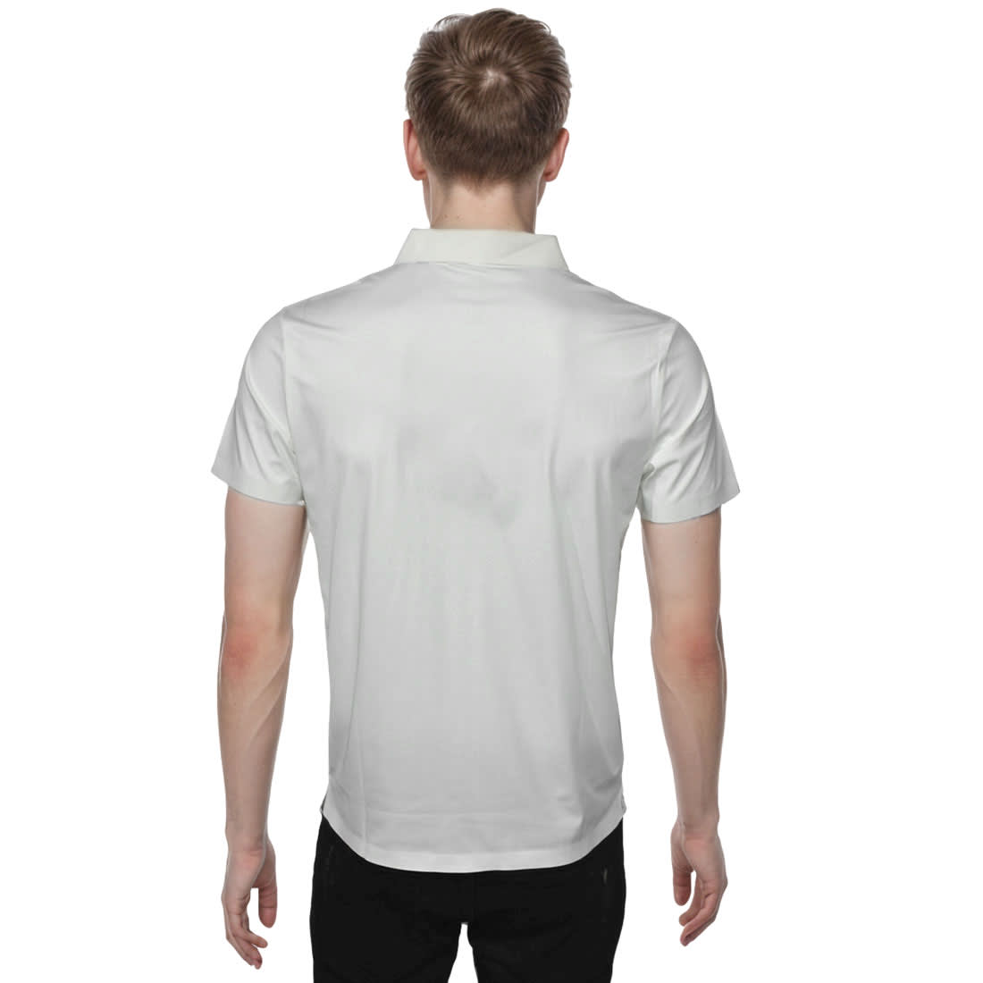 Giorgio Armani White Premium Quality Polo Tees-1