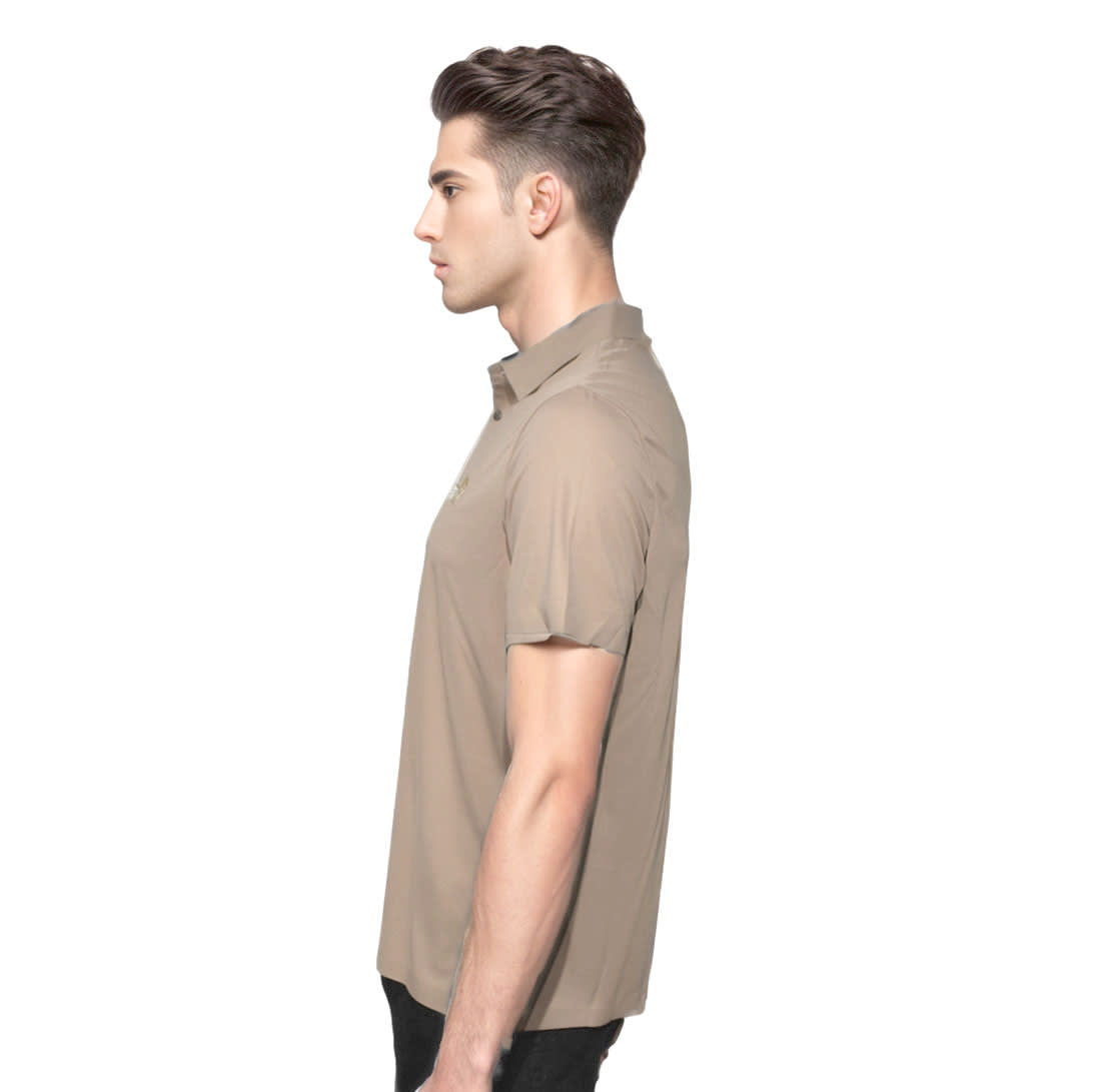 Burberry Brown Premium Quality Polo Tees-2