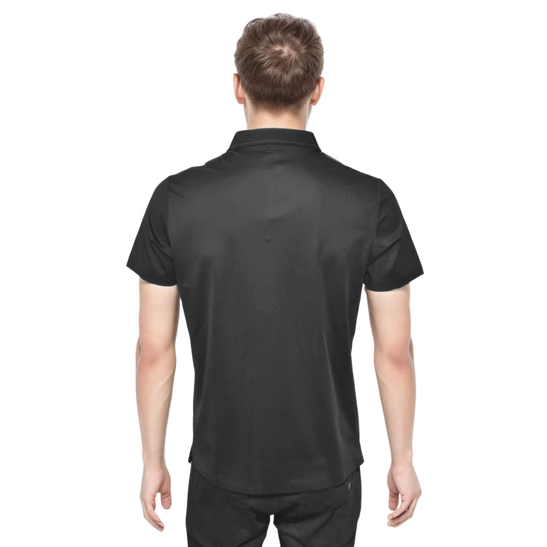 Burberry Black Premium Quality Polo Tees-1