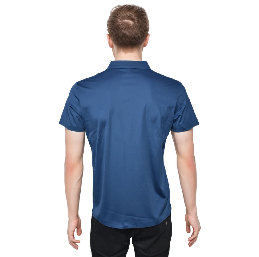 Burberry Blue Premium Quality Polo Tees-1