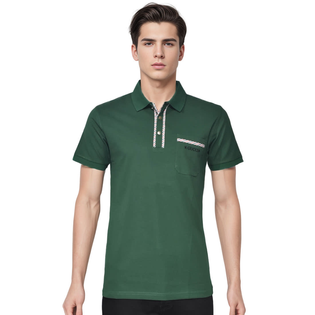 Gucci Green Premium Quality Polo T-shirt-0