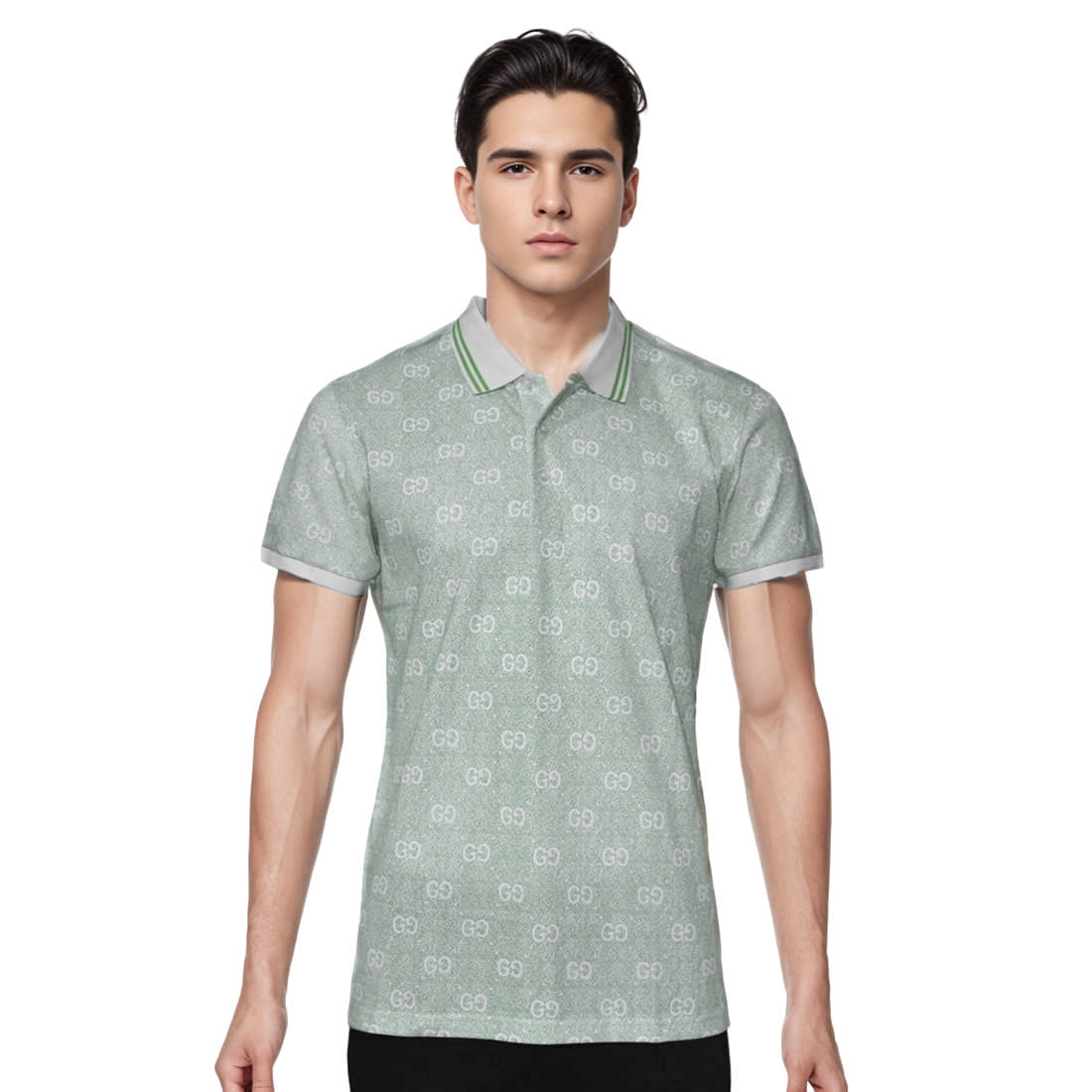 Gucci Green Premium Quality Polo Tees-0