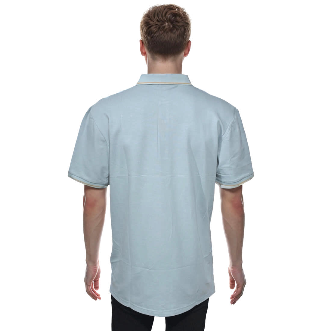 Dior Premium Sky Blue Quality Embroidered Polo T-shirt-1