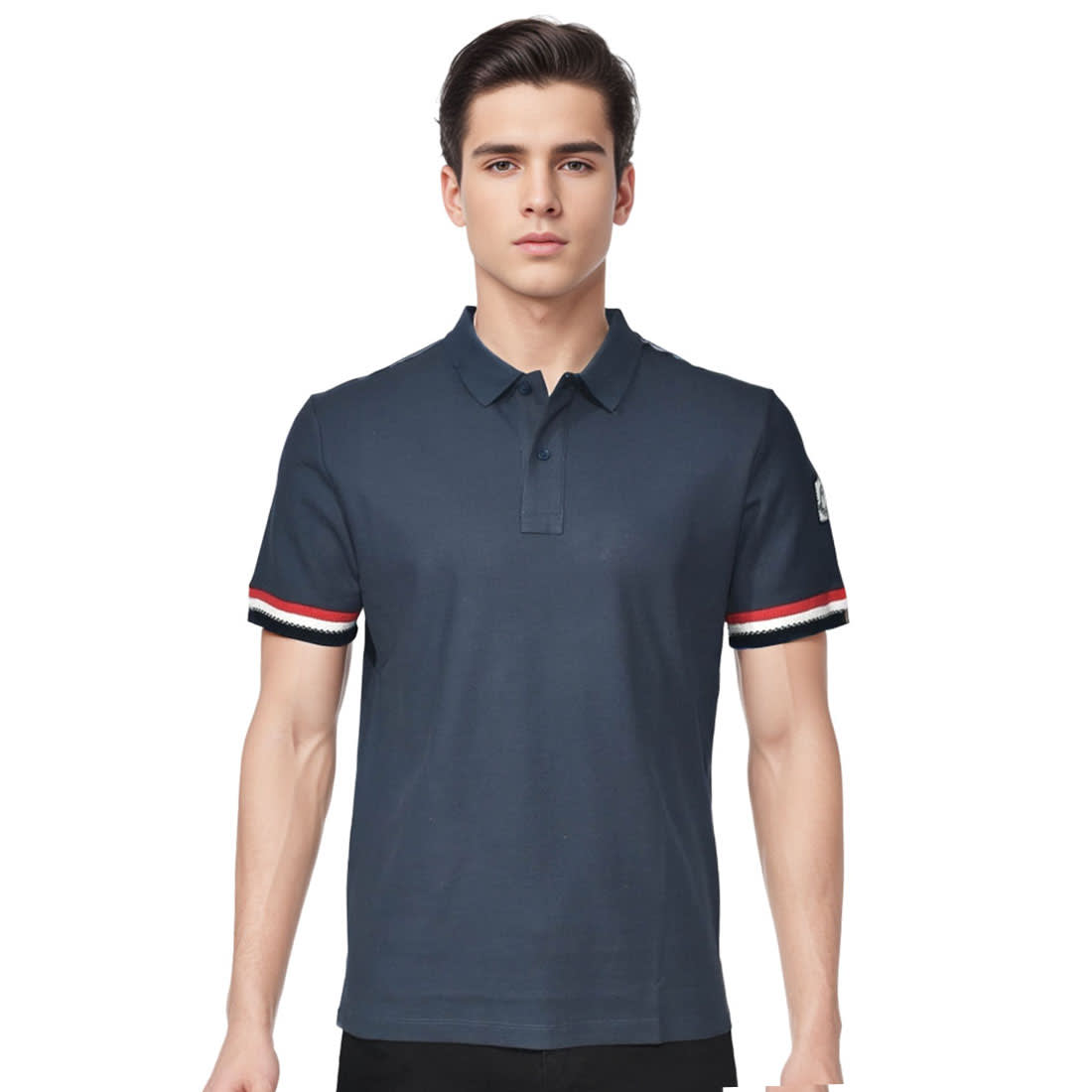 Moncler Blue Premium Quality Polo T-shirt-0