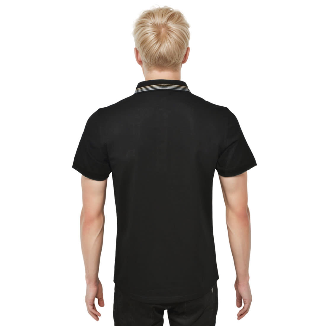 Burberry Black Premium Quality Polo Tees-1
