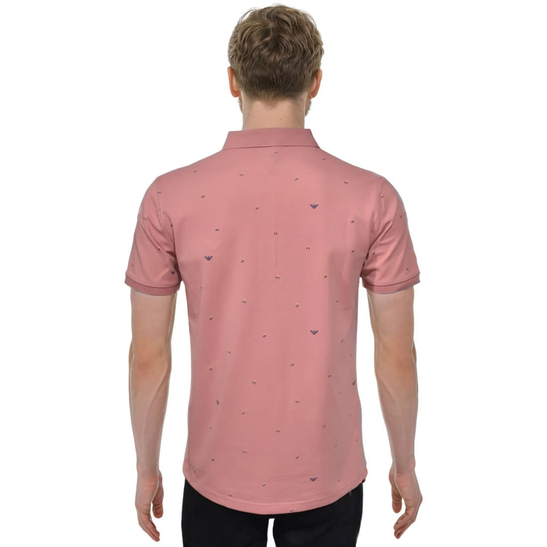 Giorgio Armani Pink Premium Quality Polo Tees-1