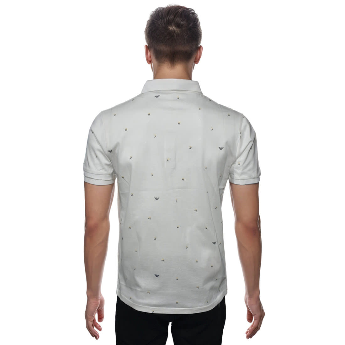 Giorgio Armani White Premium Quality Polo Tees-1