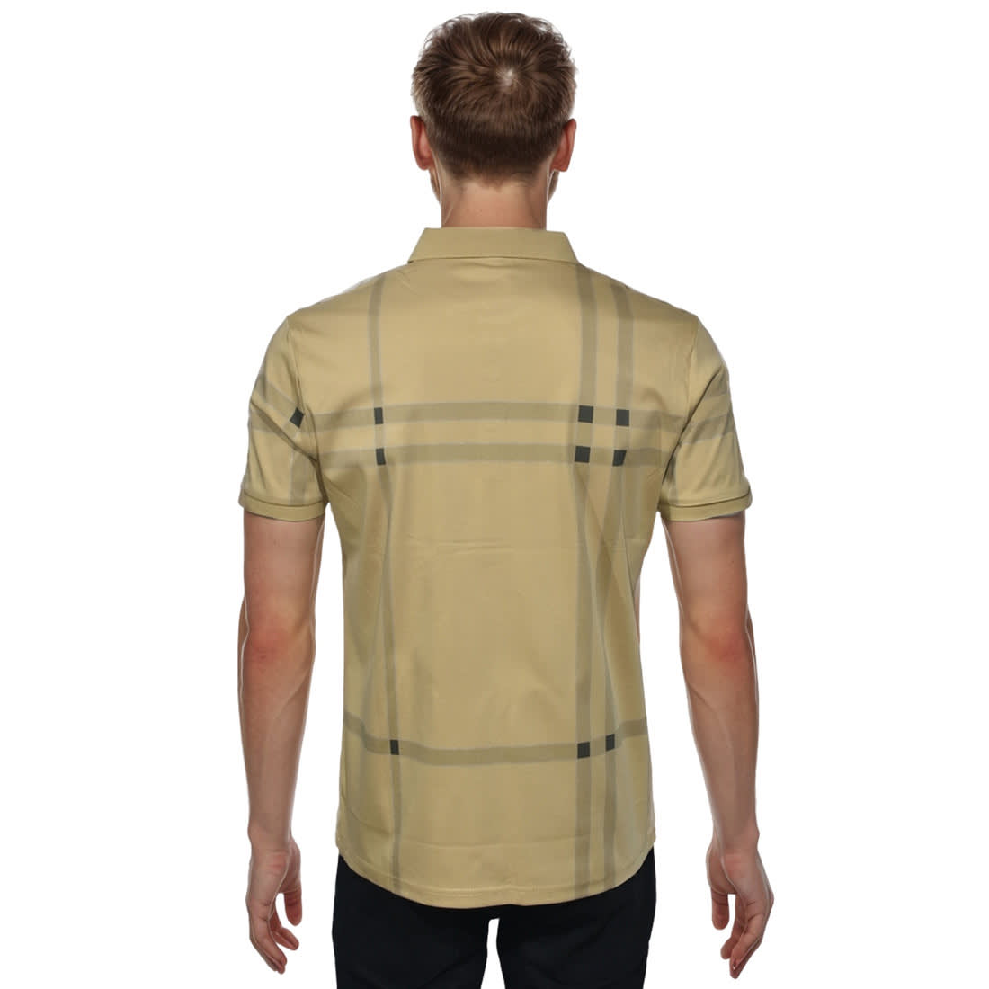 Burberry Brown Premium Quality Polo Tees-1