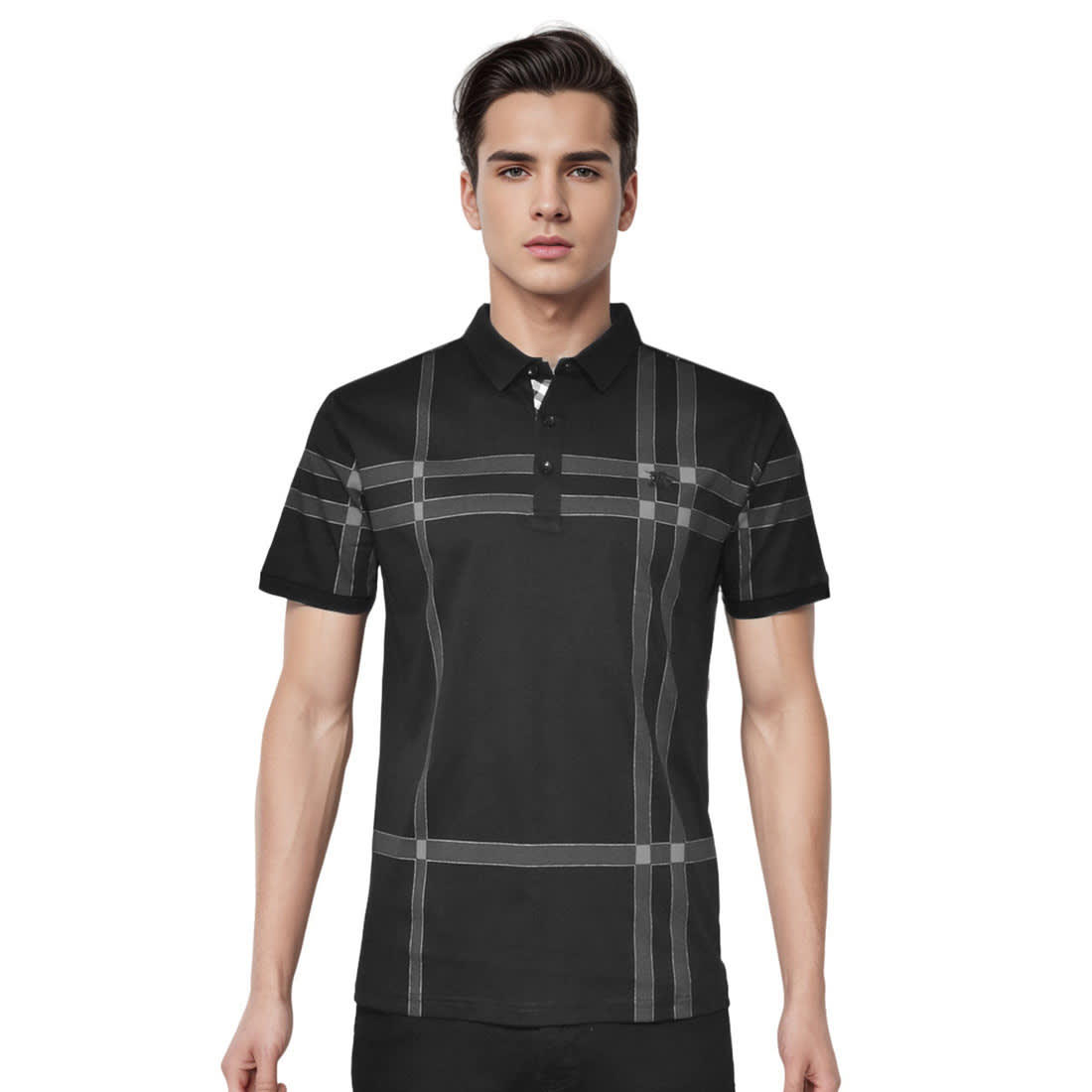 Burberry Black Premium Quality Polo Tees-0