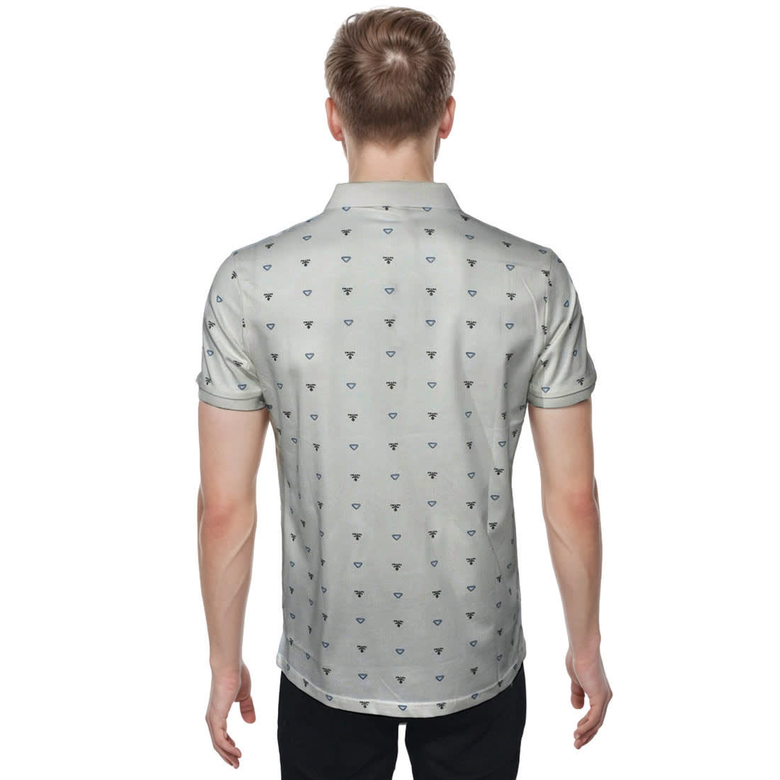 Prada Grey Premium Quality Polo Tees-1