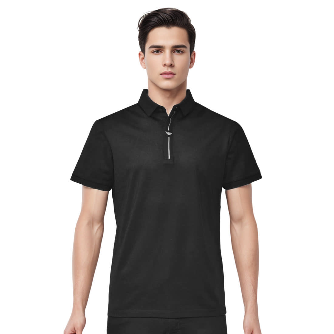 Emporio Armani Black Premium Quality Polo T-shirt-0