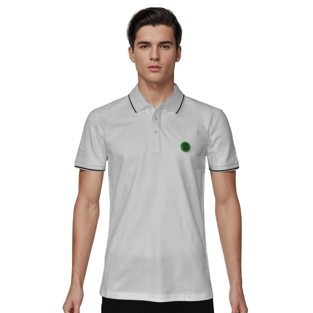 Burberry White Premium Quality Polo Tees-0