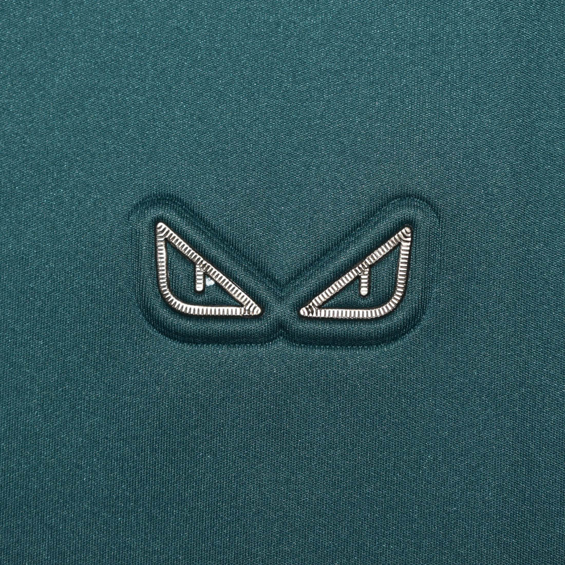 Fendi Embossed logo Dark Green Premium Polo T-shirt-3