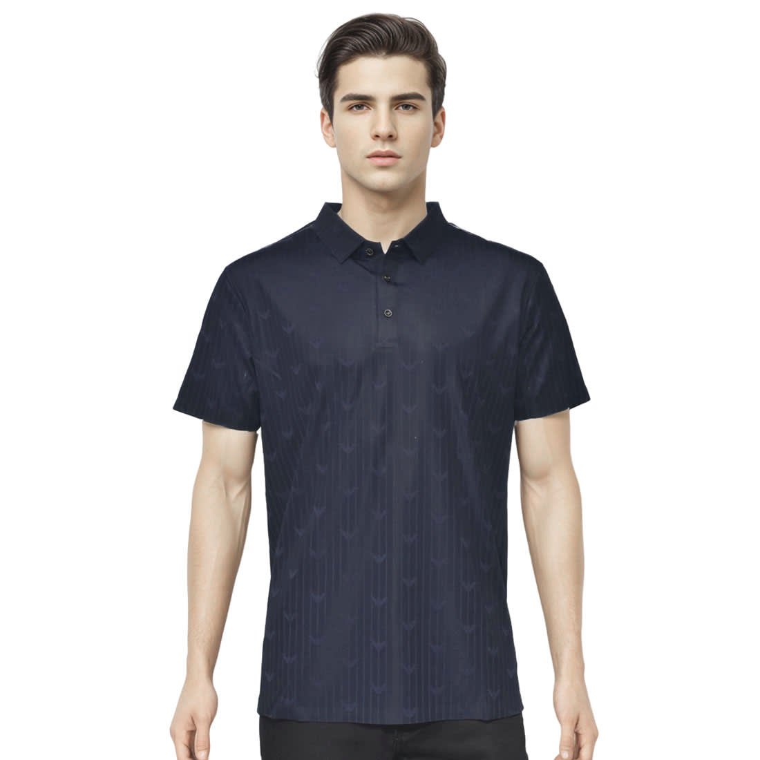 Giorgio Armani Blue Premium Quality Polo Tees-0