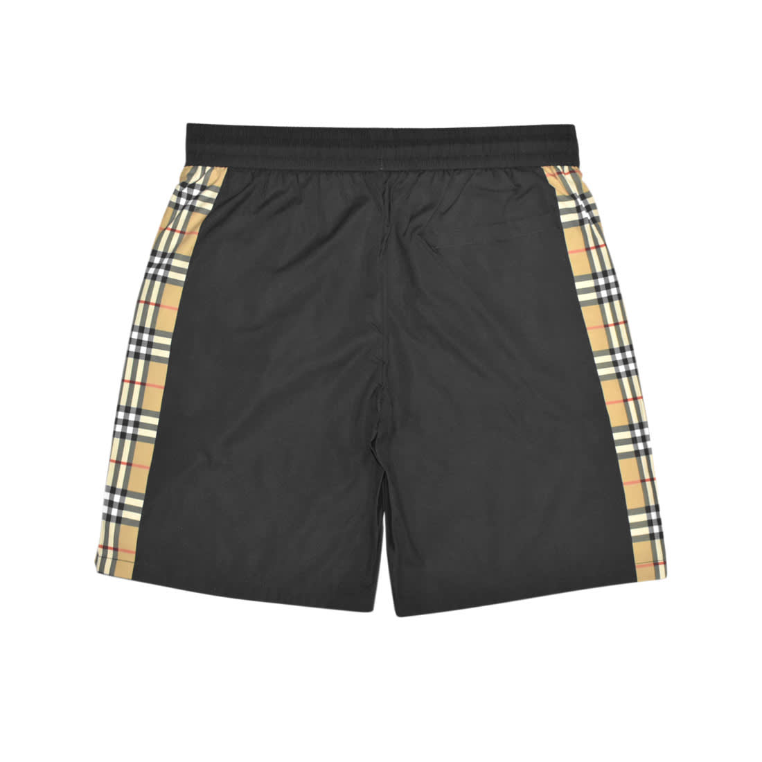 Burberry Black Check-panel Premium Shorts-1