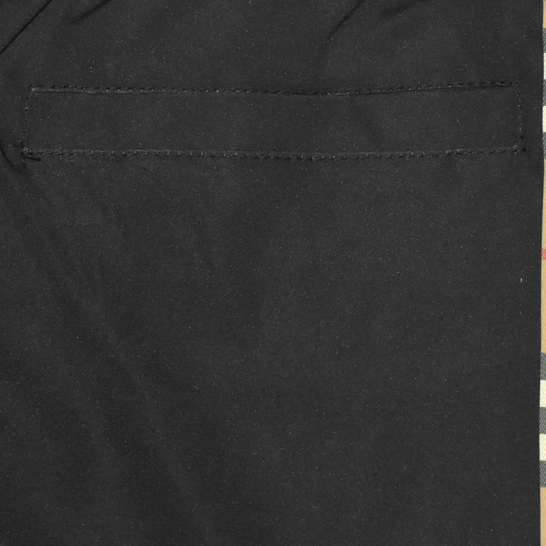 Burberry Black Check-panel Premium Shorts-4