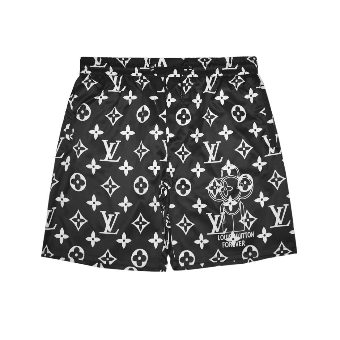 Louis Vuitton Black Premium Quality Men's Shorts-0
