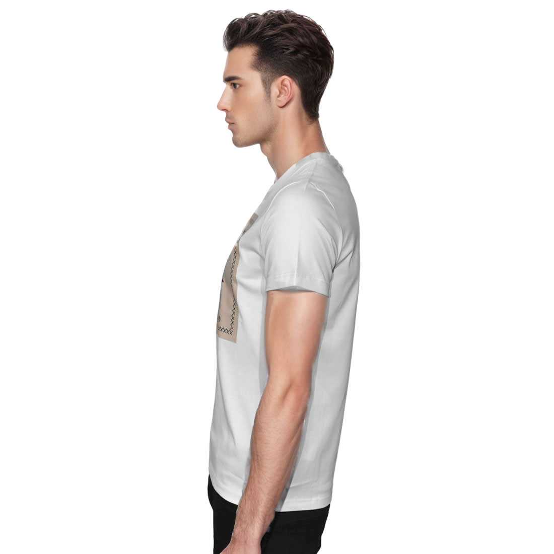 Burberry logo-patch White Premium T-shirt-2