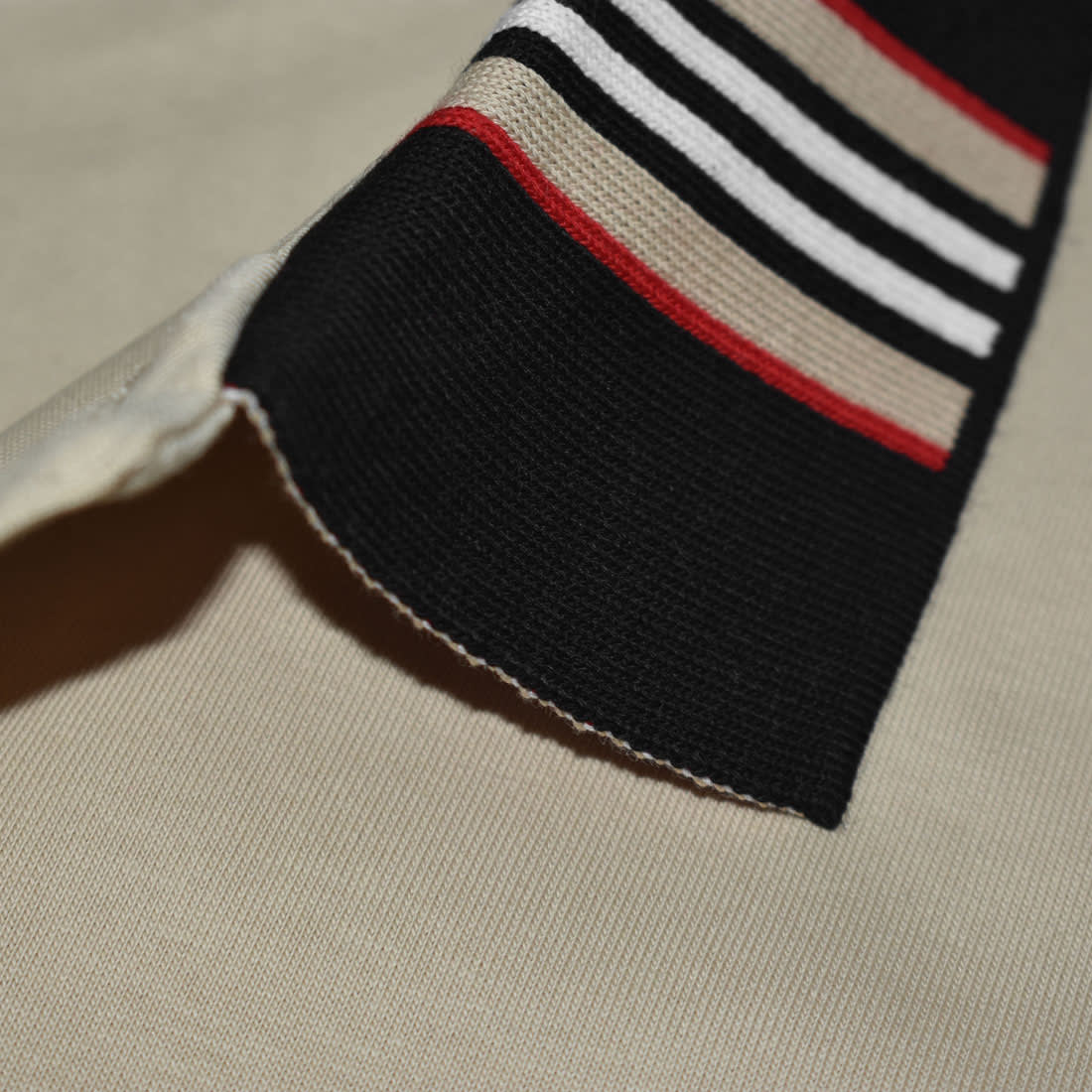 Burberry Embroidered logo Brown Premium T-shirt-4