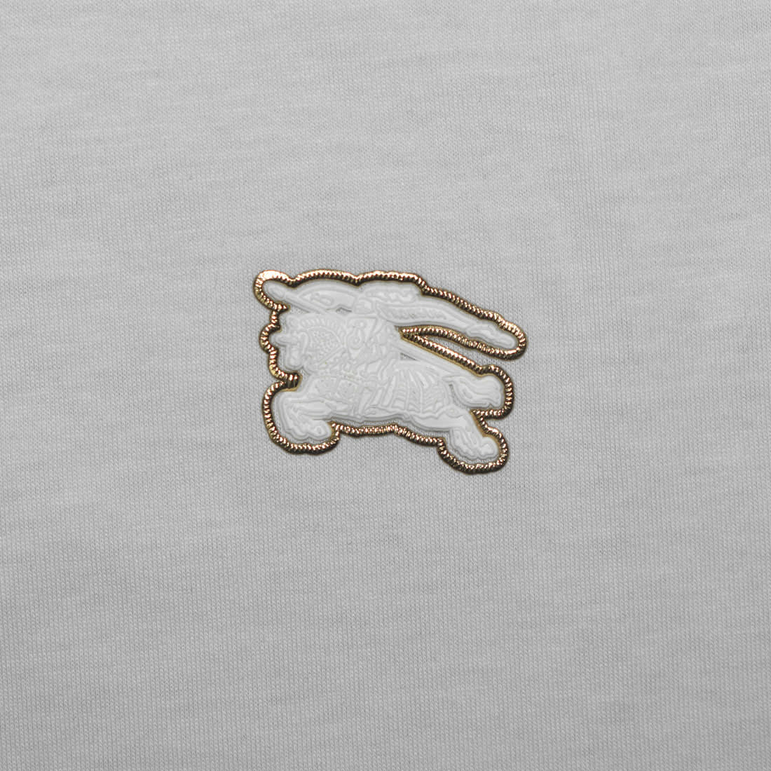 Burberry White Premium Luxury Polo T-shirt-3