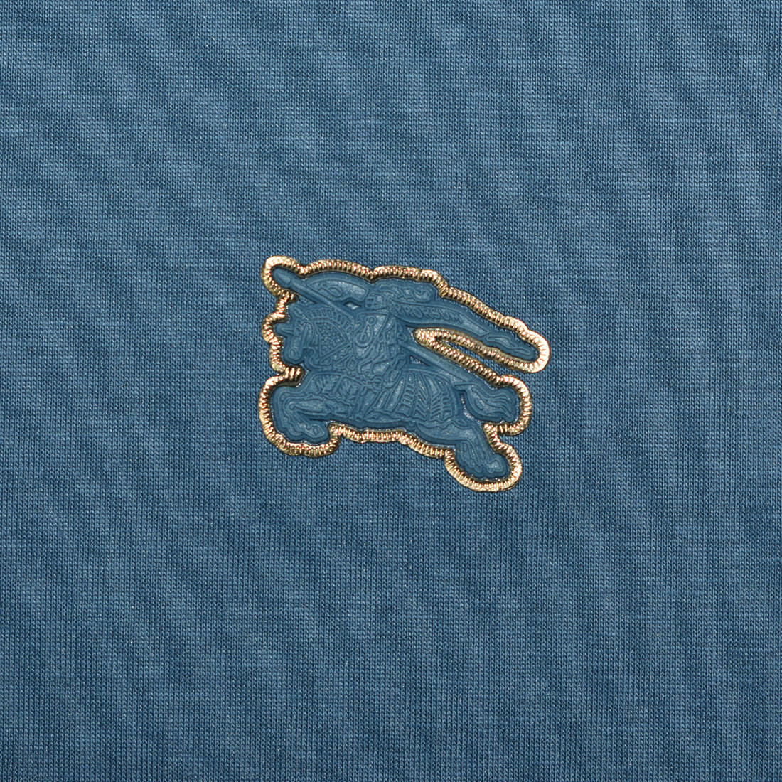 Burberry Blue Premium Luxury Polo T-shirt-3