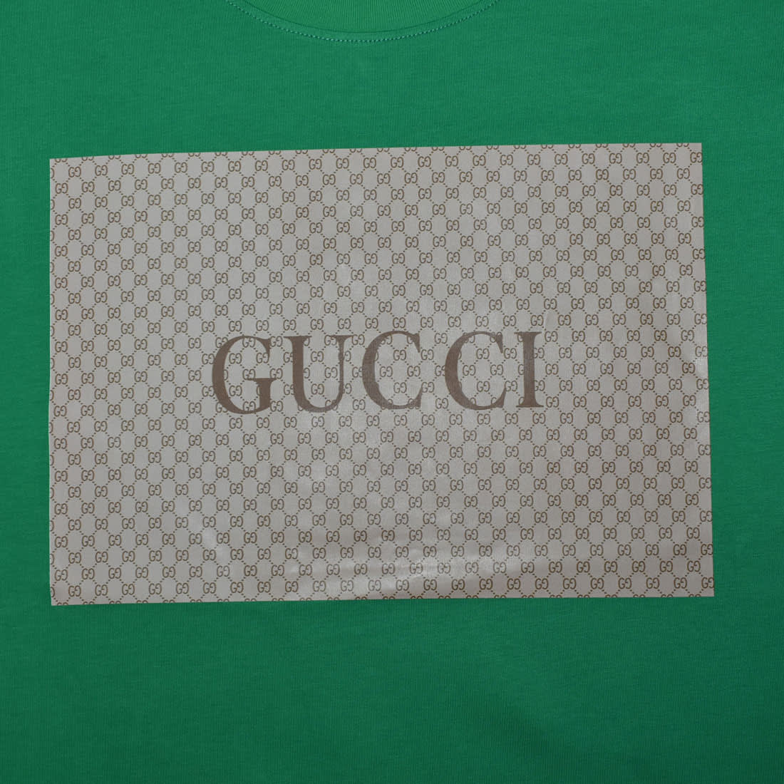 Gucci logo-patch Green Premium Quality T-shirt-3