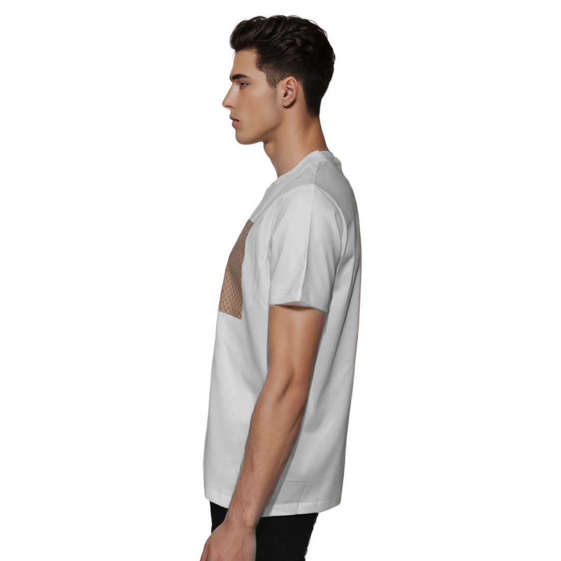 Gucci logo-patch White Premium Quality T-shirt-2