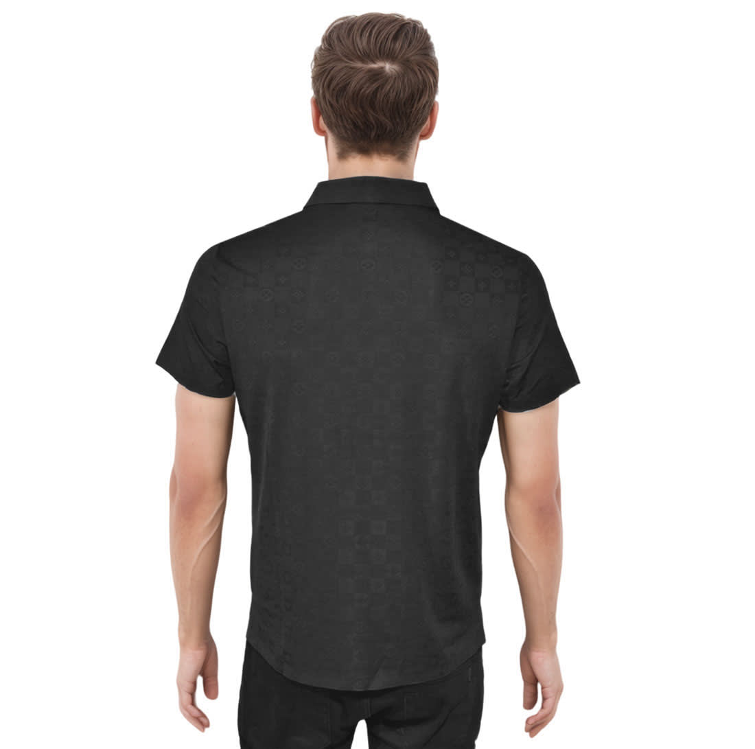 Louis Vuitton Monogram Black Premium T-shirt-1