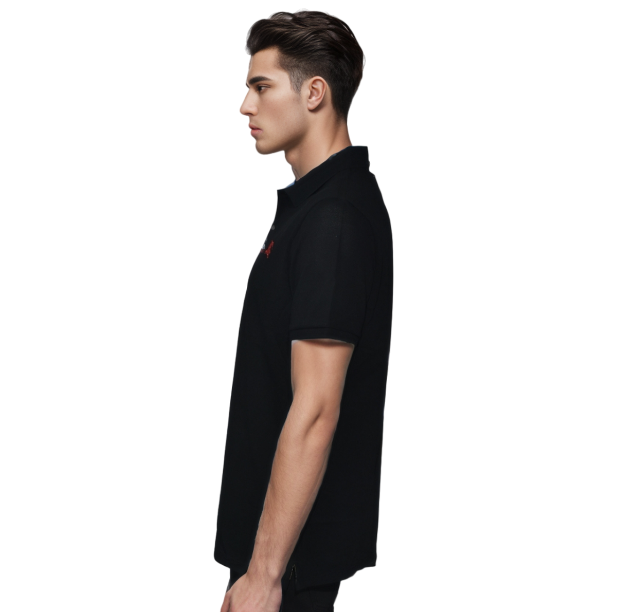Burberry Black Premium Quality Polo T-shirt-2