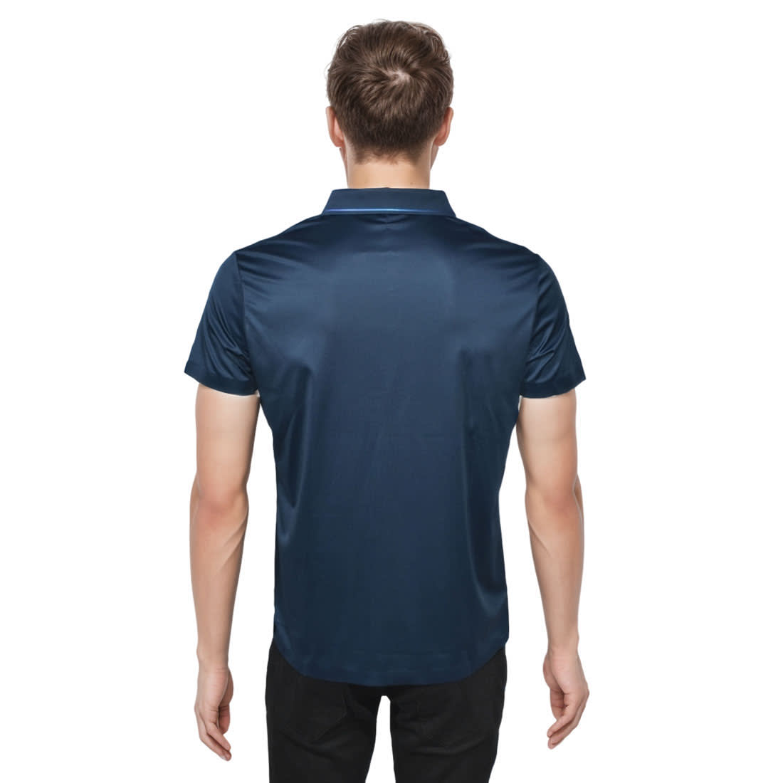 Celine Embossed logo Blue Premium Polo T-shirt-1