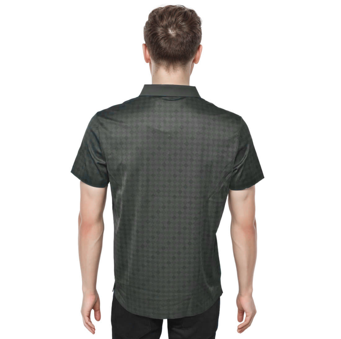 Louis Vuitton Monogram Green Premium Polo T-shirt-1