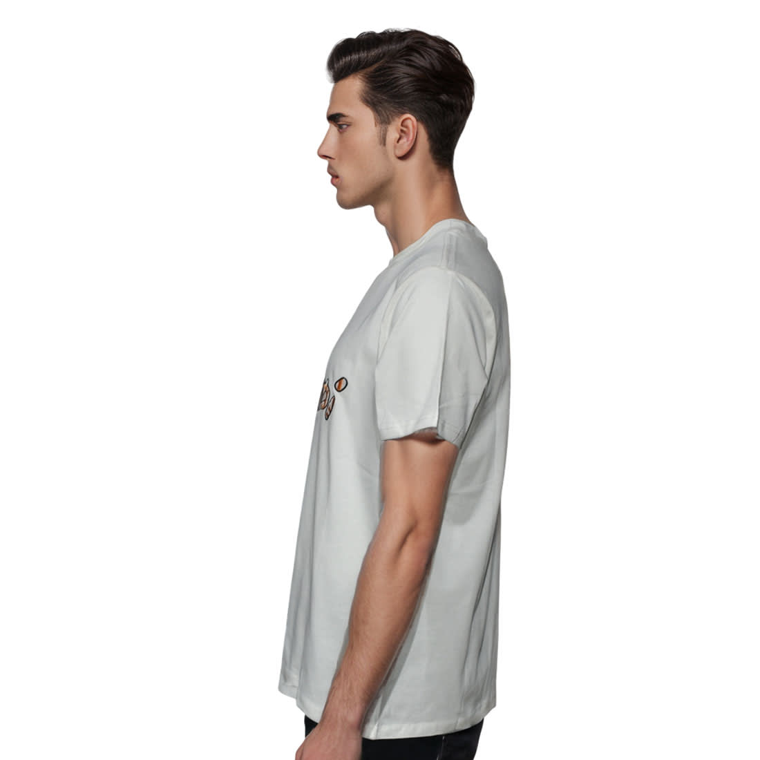 Fendi Brush logo White Premium Cotton T-shirt-2