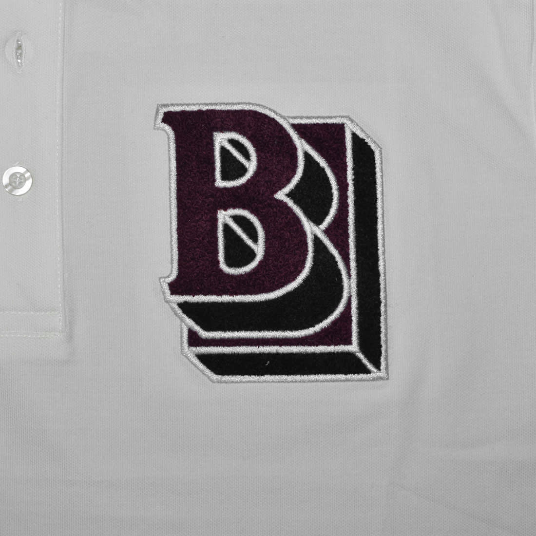 Burberry Letter Graphic White Cotton Pique T-shirt-3