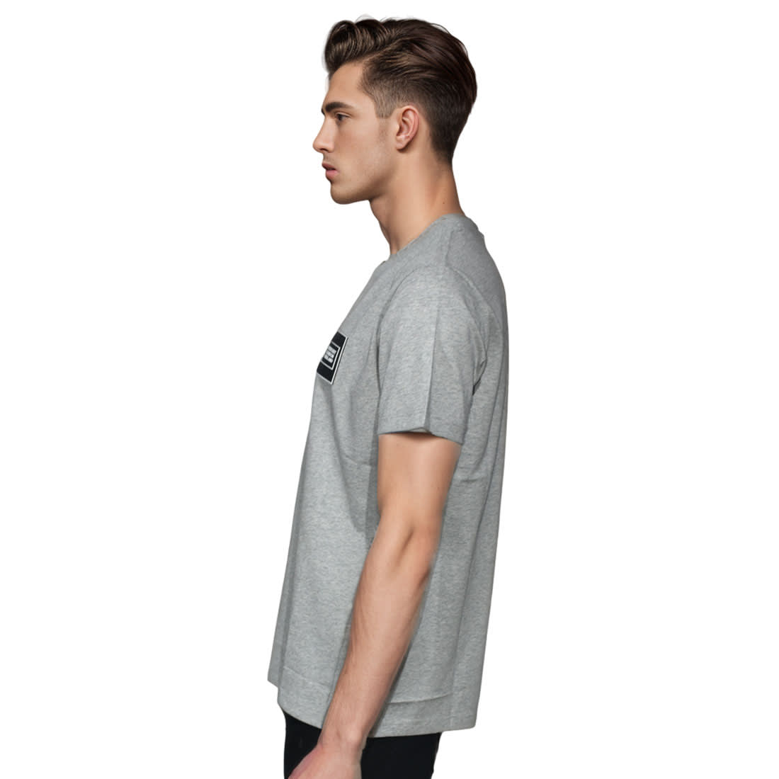 Burberry Patch Grey Premium Quality T-shirt-2