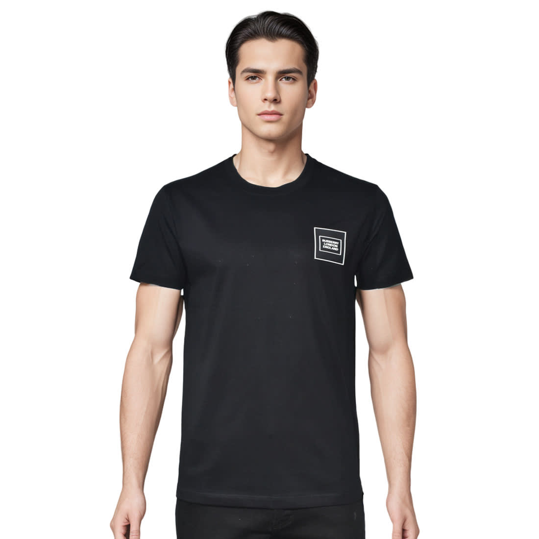 Burberry Patch Black Premium Quality T-shirt-0