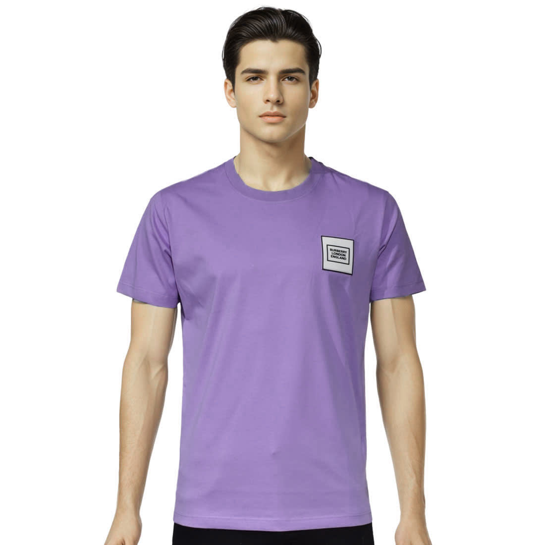 Burberry Patch Purple Premium Quality T-shirt-0