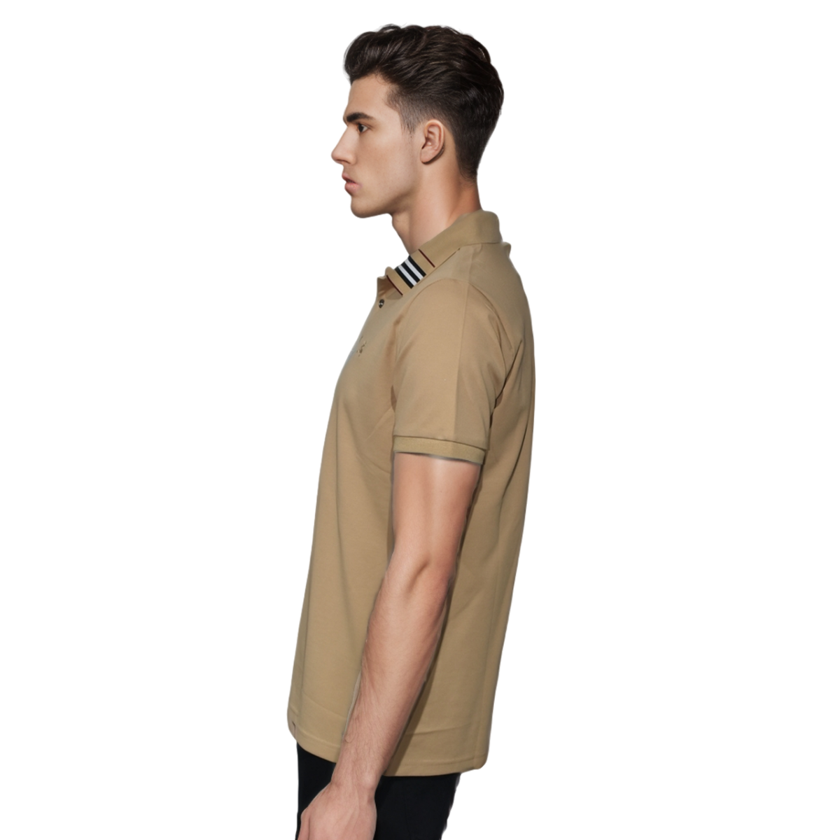Burberry Brown Premium Quality Half Sleeve T-shirt-2