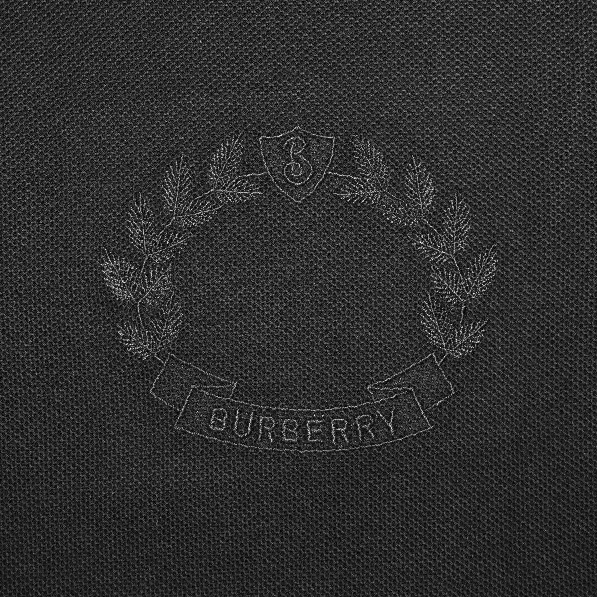 Burberry Black Premium Quality Polo Luxury T-shirt-3